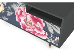 Mueble de TV - 125х56х41 cm - T7 - Dark Flower Bed, Antracite^ Móvel De Tv