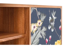 Clearance Mueble de TV - 170х69х48 cm - T2 - Dark Flower Bed, Nogueira Castanho