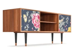 Clearance Mueble de TV - 170х69х48 cm - T2 - Dark Flower Bed, Nogueira Castanho