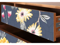 Móvel De Tv* Mueble de TV - 170х59х48 cm - T4 - Dark Flower Bed, Nogueira Castanho