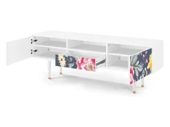 Online Mueble de TV - 170х59х41 cm - T6 - Dark Flower Bed, Branco Bege