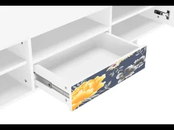 Online Mueble de TV - 170х59х41 cm - T6 - Dark Flower Bed, Branco Bege