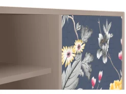 Sale Mueble de TV - 170х69х48 cm - T2 - Dark Flower Bed, Latte Bege