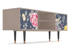 Sale Mueble de TV - 170х69х48 cm - T2 - Dark Flower Bed, Latte Bege
