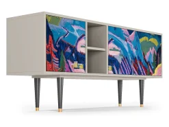 Sale Mueble de TV - 150х69х41 cm - T5 - Davos Winter, Areia Bege