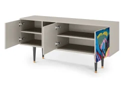 Sale Mueble de TV - 150х69х41 cm - T5 - Davos Winter, Areia Bege