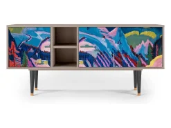 Móvel De Tv| Mueble de TV - 150х69х41 cm - T5 - Davos Winter, Latte Bege