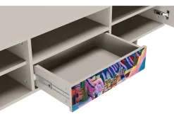 Sale Mueble de TV - 170х59х41 cm - T6 - Davos Winter, Areia Bege