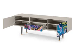 Sale Mueble de TV - 170х59х41 cm - T6 - Davos Winter, Areia Bege