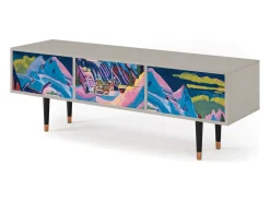 Mueble de TV - 170х59х48 cm - T4 - Davos Winter, Areia Bege