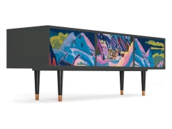 Hot Mueble de TV - 170х59х48 cm - T4 - Davos Winter, Antracite Cinza antracite