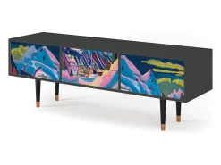 Hot Mueble de TV - 170х59х48 cm - T4 - Davos Winter, Antracite Cinza antracite