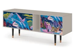 Mueble de TV - 170х69х48 cm - T1 - Davos Winter, Areia^ Móvel De Tv