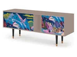 Móvel De Tv| Mueble de TV - 170х69х48 cm - T1 - Davos Winter, Latte Bege