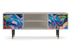 Mueble de TV - 170х69х48 cm - T2 - Davos Winter, Areia^ Móvel De Tv