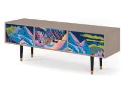 Móvel De Tv* Mueble de TV - 170х59х48 cm - T4 - Davos Winter, Latte Bege