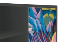 Móvel De Tv* Mueble de TV - 170х69х48 cm - T2 - Davos Winter, Antracite Cinza antracite