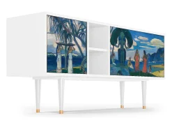 Sale Mueble de TV - 150х69х41 cm - T5 - Day of the God, Branco Bege