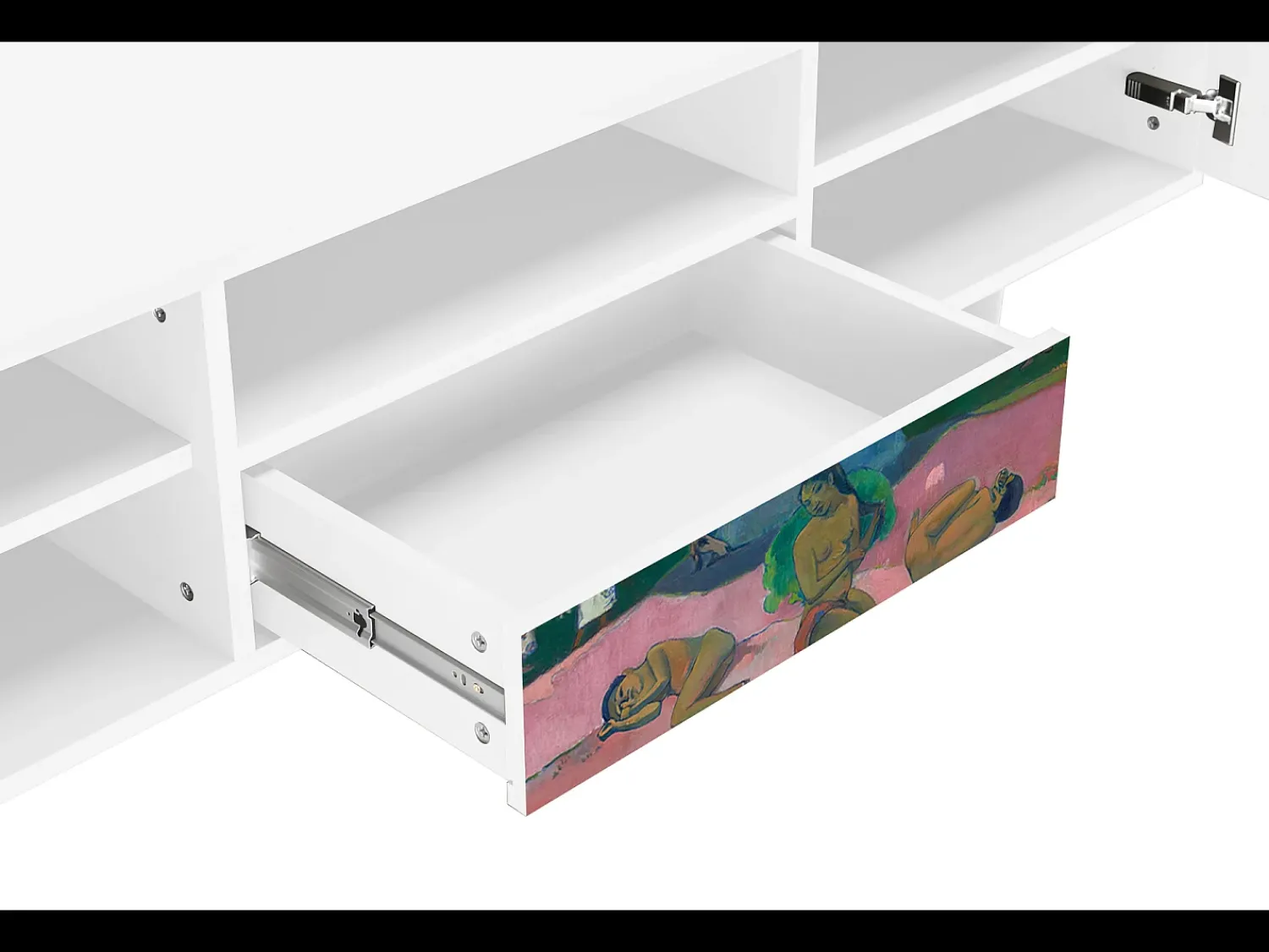 Mueble de TV - 170х59х41 cm - T6 - Day of the God, Branco Bege