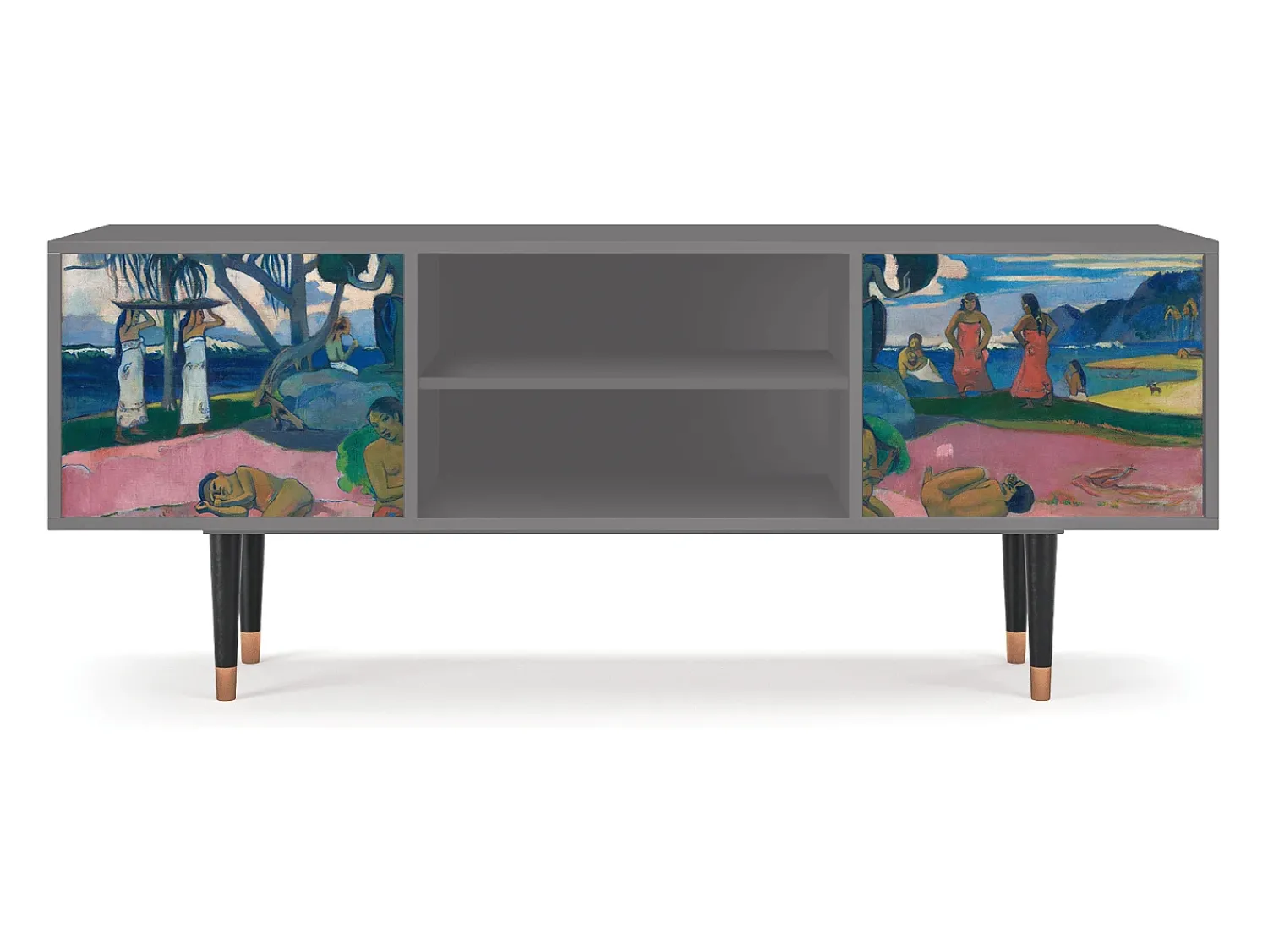 Mueble de TV - 170х69х48 cm - T2 - Day of the God, Cinza^ Móvel De Tv