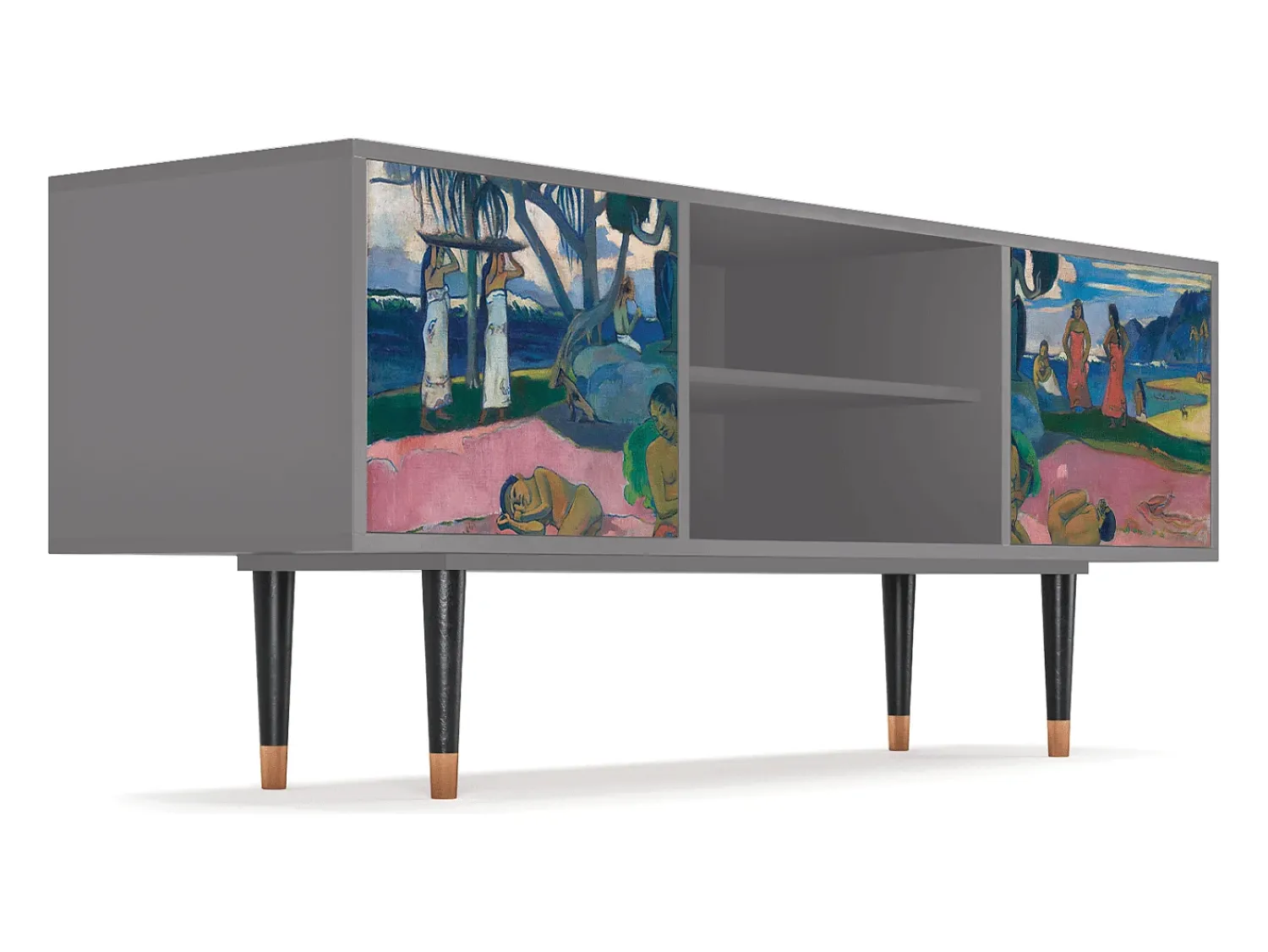 Mueble de TV - 170х69х48 cm - T2 - Day of the God, Cinza^ Móvel De Tv