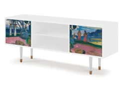 Móvel De Tv| Mueble de TV - 170х69х48 cm - T2 - Day of the God, Branco Bege