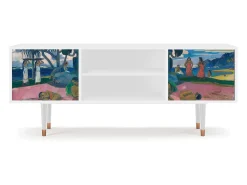 Móvel De Tv| Mueble de TV - 170х69х48 cm - T2 - Day of the God, Branco Bege