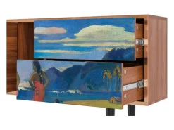 Móvel De Tv* Mueble de TV - 170х69х48 cm - T1 - Day of the God, Nogueira Castanho