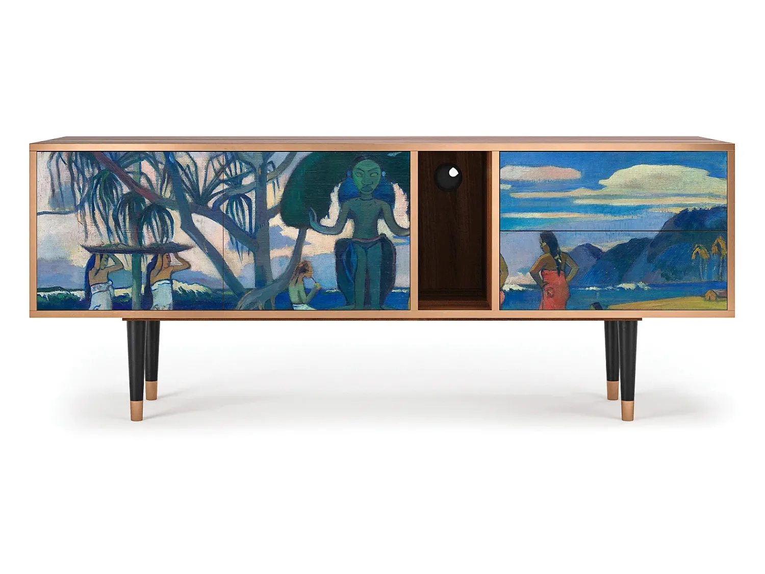 Móvel De Tv* Mueble de TV - 170х69х48 cm - T1 - Day of the God, Nogueira Castanho