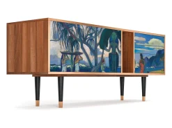 Móvel De Tv* Mueble de TV - 170х69х48 cm - T1 - Day of the God, Nogueira Castanho