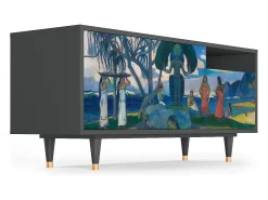 Mueble de TV - 125х56х41 cm - T7 - Day of the God, Antracite^ Móvel De Tv