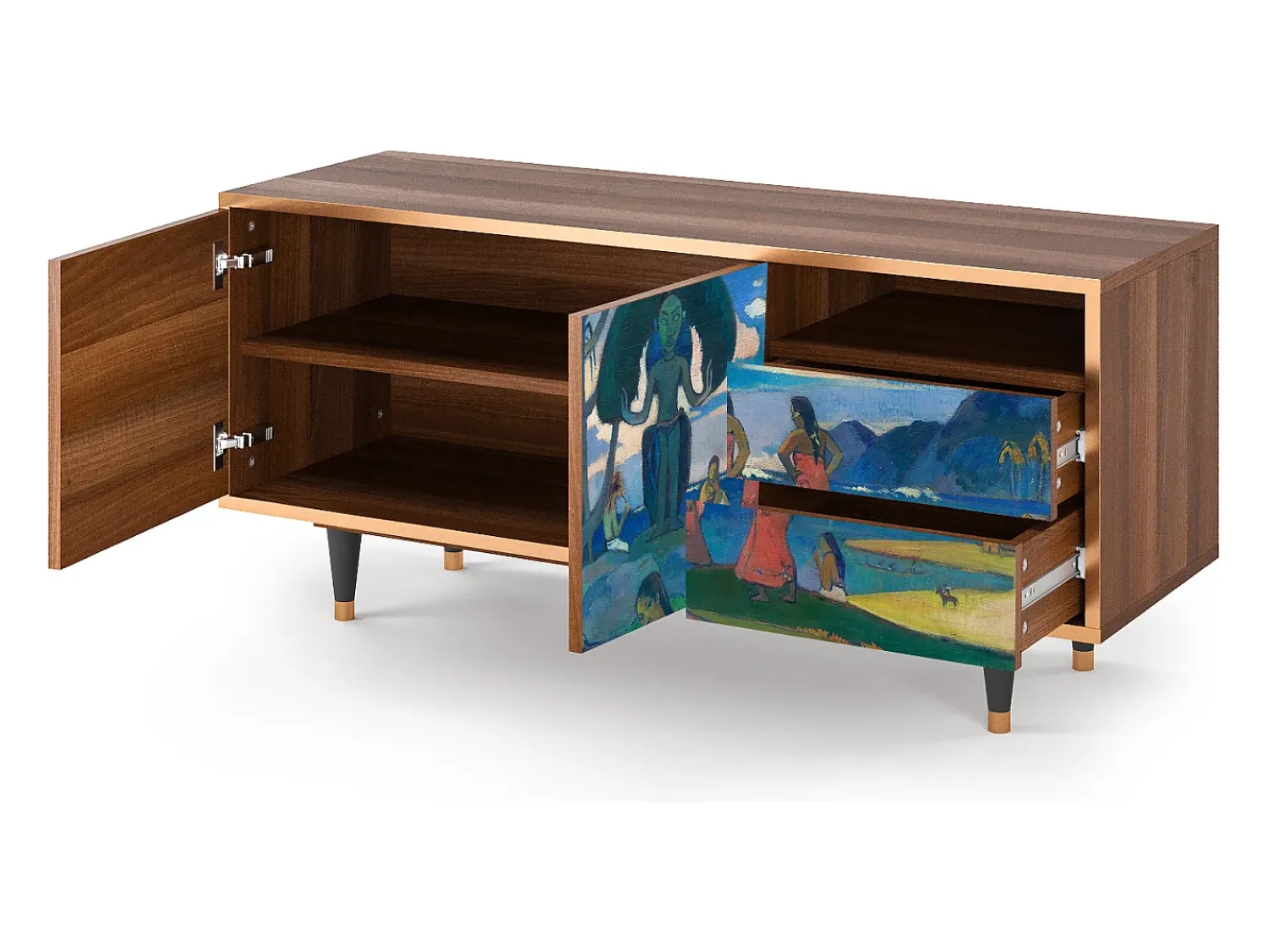 Mueble de TV - 125х56х41 cm - T7 - Day of the God, Nogueira^ Móvel De Tv