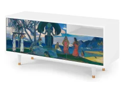 Móvel De Tv| Mueble de TV - 125х56х41 cm - T7 - Day of the God, Branco Bege