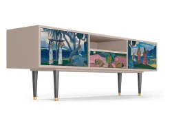 Móvel De Tv| Mueble de TV - 170х59х41 cm - T6 - Day of the God, Latte Bege