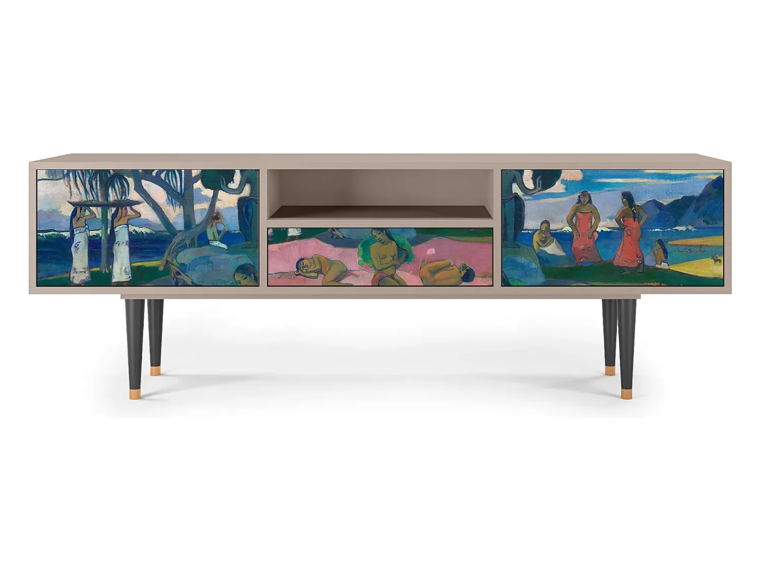 Móvel De Tv| Mueble de TV - 170х59х41 cm - T6 - Day of the God, Latte Bege