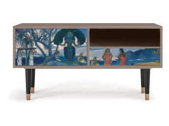 Móvel De Tv* Mueble de TV - 115х59х48 cm - T3 - Day of the God, Latte Bege