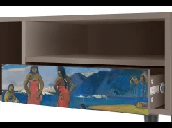 Móvel De Tv* Mueble de TV - 115х59х48 cm - T3 - Day of the God, Latte Bege