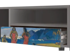 Hot Mueble de TV - 115х59х48 cm - T3 - Day of the God, Cinza Cinzento