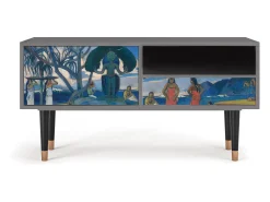Hot Mueble de TV - 115х59х48 cm - T3 - Day of the God, Cinza Cinzento