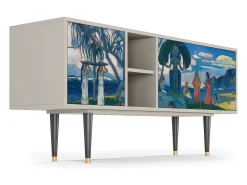 Móvel De Tv| Mueble de TV - 150х69х41 cm - T5 - Day of the God, Areia Bege