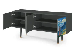 Best Mueble de TV - 150х69х41 cm - T5 - Day of the God, Antracite Cinza antracite