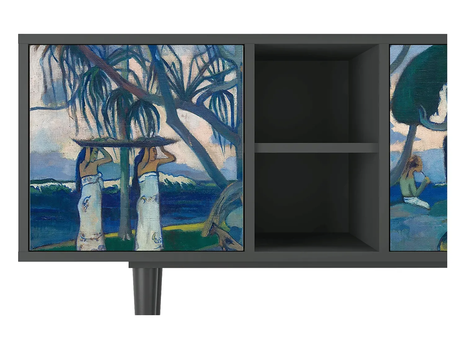 Best Mueble de TV - 150х69х41 cm - T5 - Day of the God, Antracite Cinza antracite