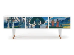 Móvel De Tv| Mueble de TV - 170х59х48 cm - T4 - Day of the God, Branco Bege