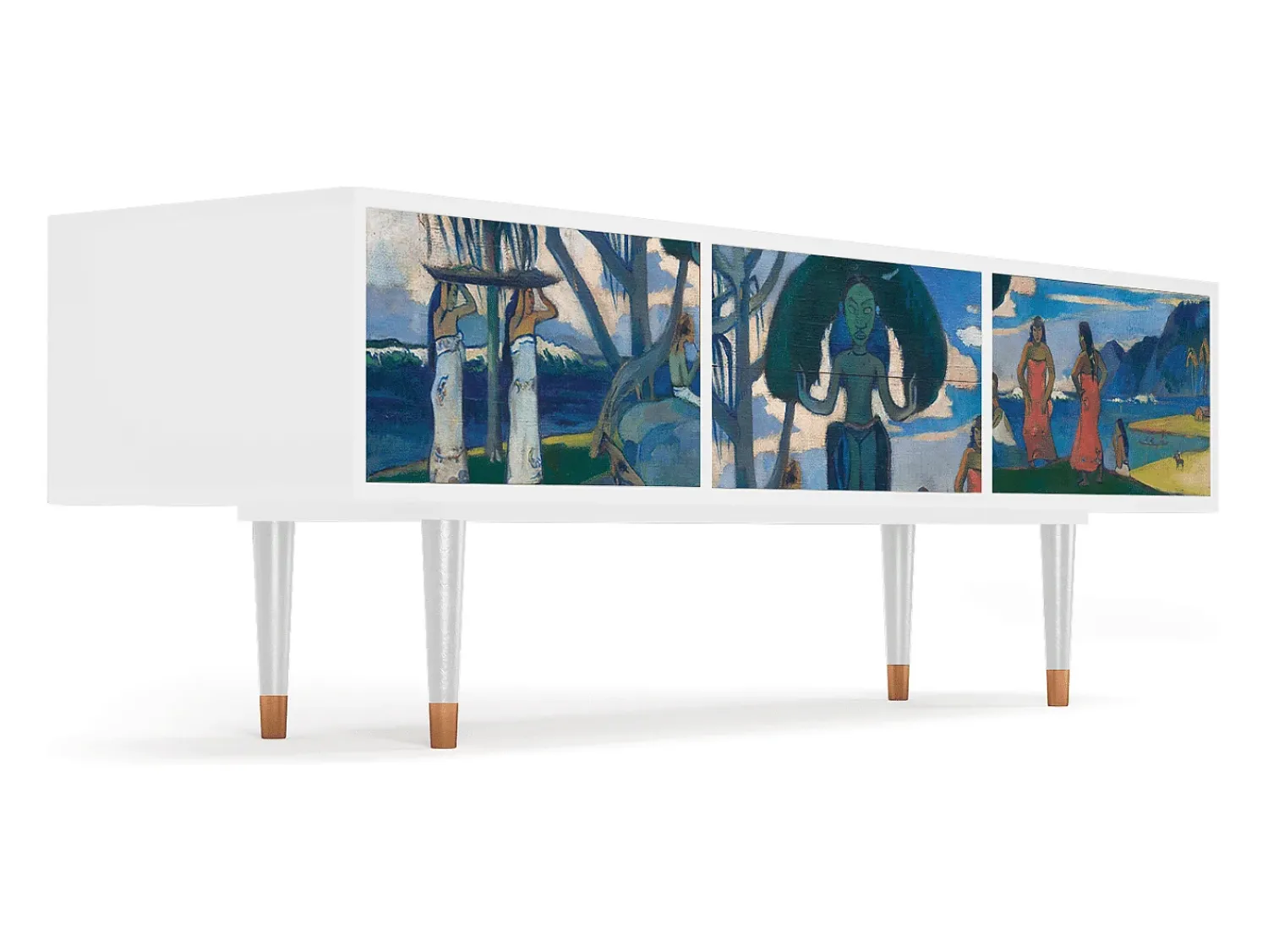 Móvel De Tv| Mueble de TV - 170х59х48 cm - T4 - Day of the God, Branco Bege