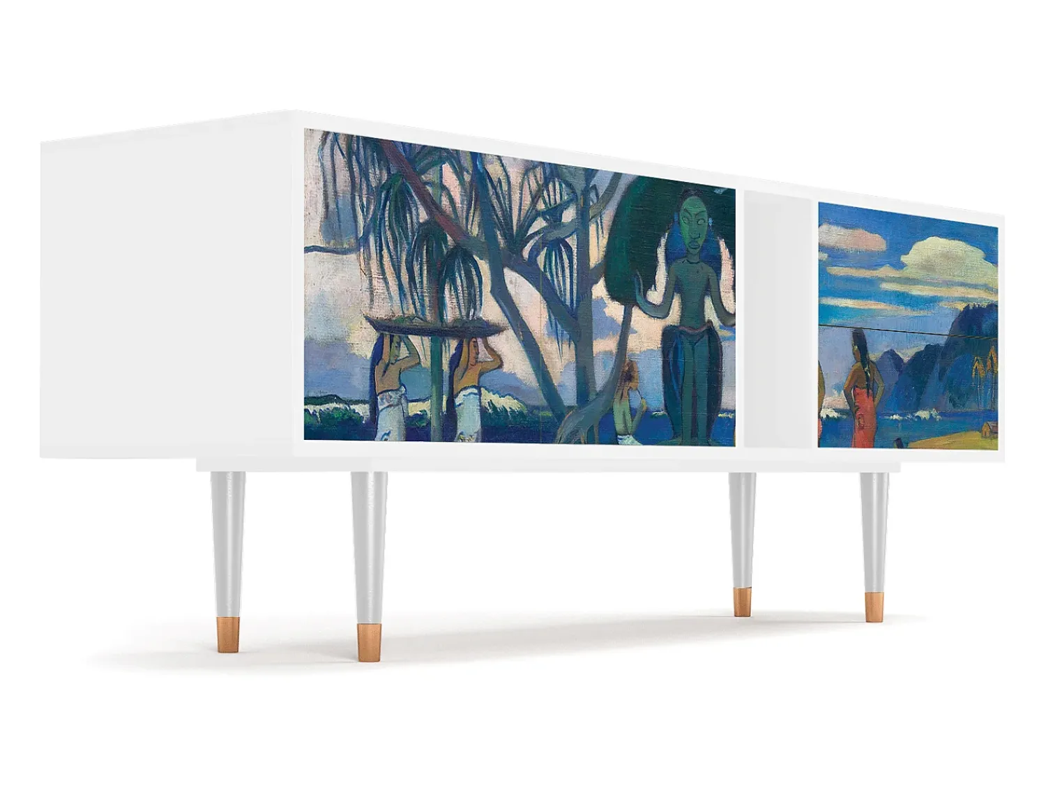 Outlet Mueble de TV - 170х69х48 cm - T1 - Day of the God, Branco Bege