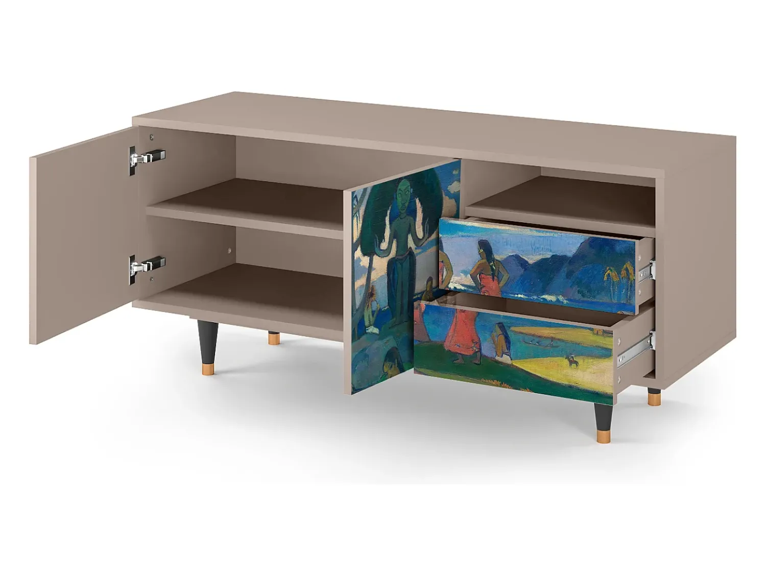 Mueble de TV - 125х56х41 cm - T7 - Day of the God, Latte^ Móvel De Tv