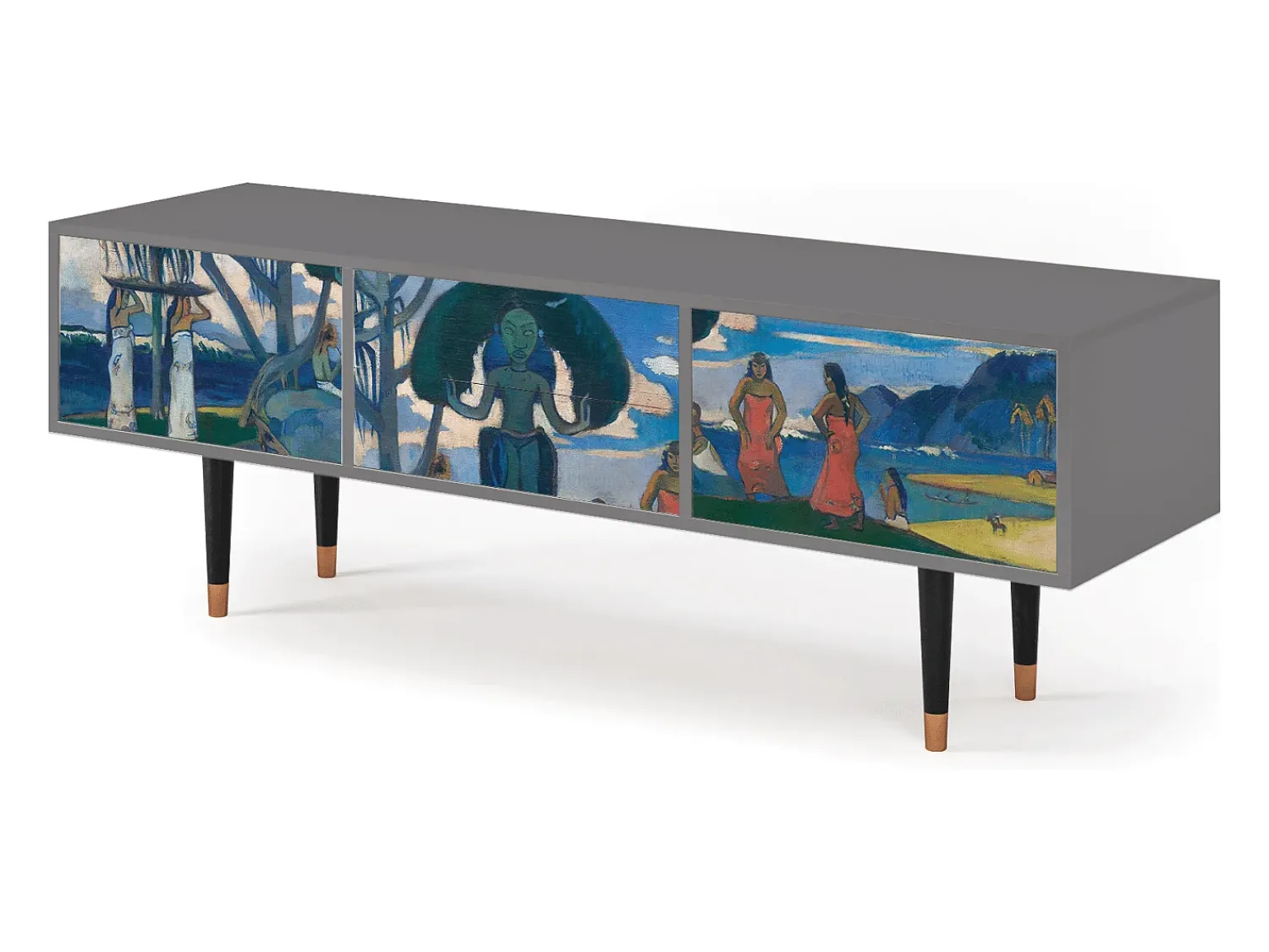 Mueble de TV - 170х59х48 cm - T4 - Day of the God, Cinza Cinzento