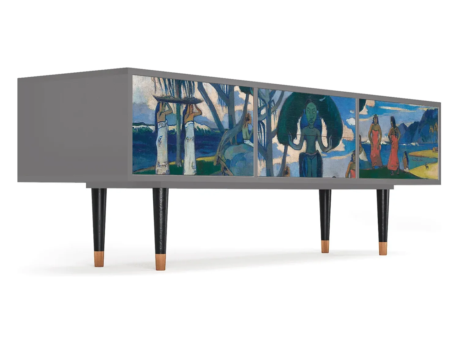 Mueble de TV - 170х59х48 cm - T4 - Day of the God, Cinza Cinzento