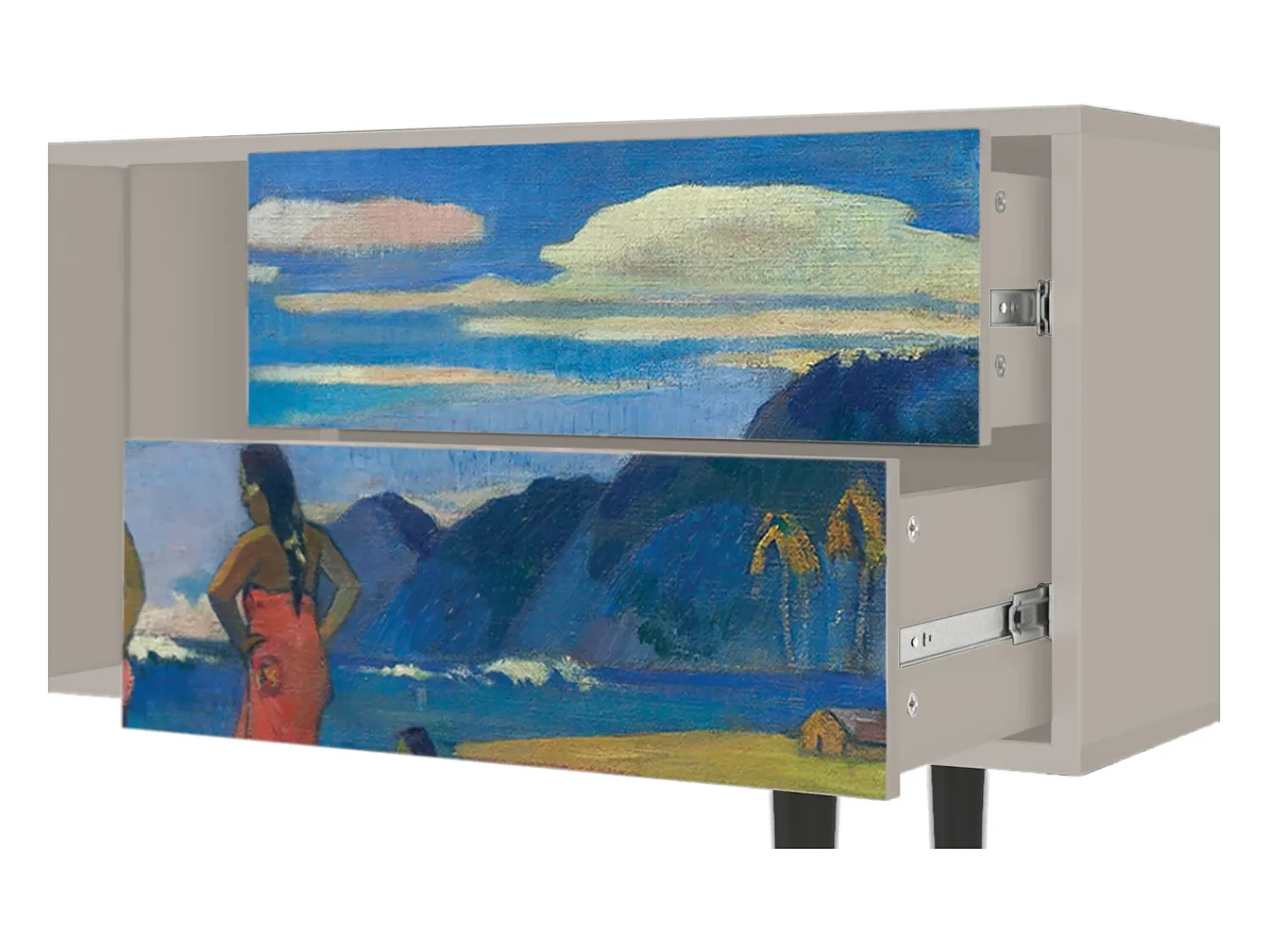 Móvel De Tv* Mueble de TV - 170х69х48 cm - T1 - Day of the God, Areia Bege
