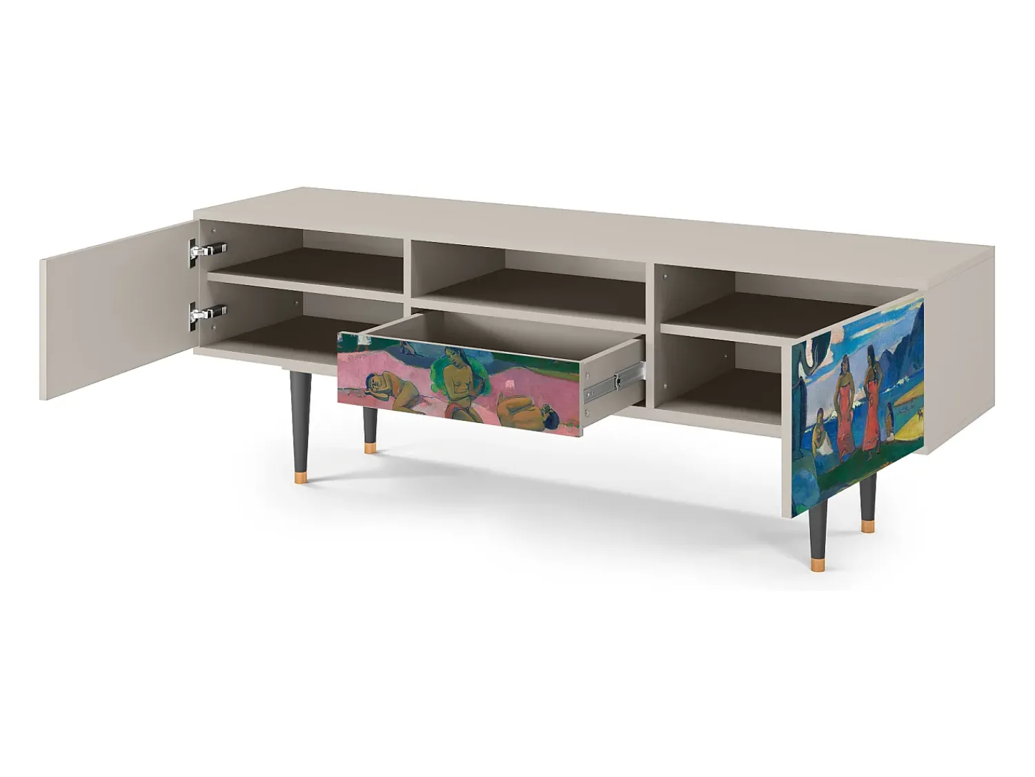 Mueble de TV - 170х59х41 cm - T6 - Day of the God, Areia^ Móvel De Tv